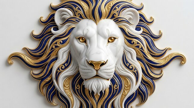 Lion Relief Carving