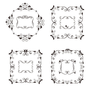 Vintage Ornamental Decorative Frames Collection