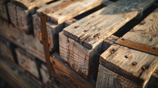 Documentary photo empty wooden crates rough wood grain Canon EOS
