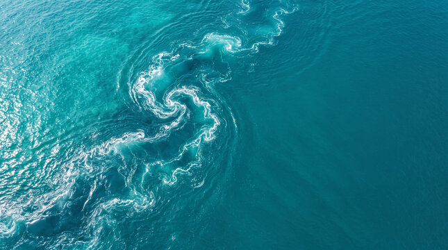 blue water in the sea