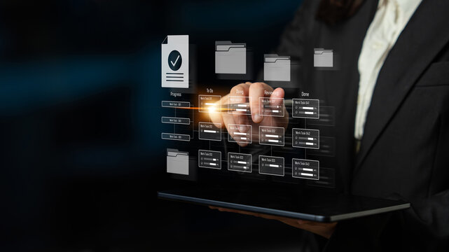 Task management workflow dashboard visualizing to-do lists, ongoing tasks, review status, and completed items to support productivity and project tracking Latch