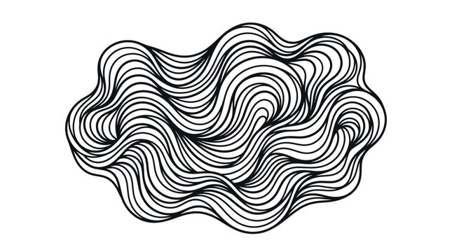 Detailed wavy cloud scroll pattern.