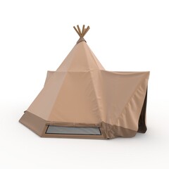 3d Render Glamping Luxury Tent © SR 3D VISUAL