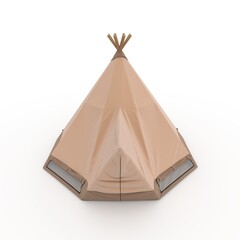 3d Render Glamping Luxury Tent © SR 3D VISUAL