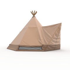 3d Render Glamping Luxury Tent © SR 3D VISUAL