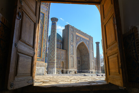 Historic Buildings at Registan Square in Samarkand