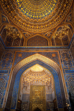 The Interior of the Buildings on Registan Square in Samarkand