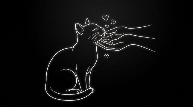 Cat Neon Art