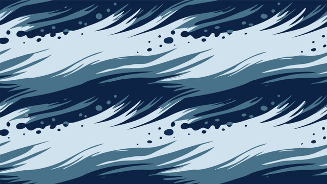 Editorial abstract blue brush stroke texture pattern vector illustration with abstract background seamless backdrop wallpaper creative splatter template decoration composition abstracted