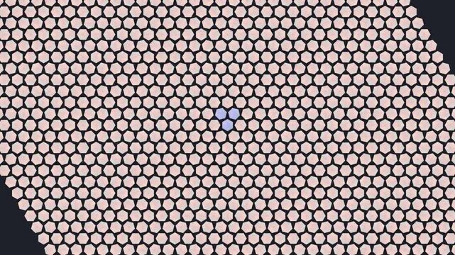 Dynamic Digital Hexagon Pattern Morphing And Pulsating Abstract Motion Background Seamless Loop