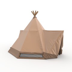 3d Render Glamping Luxury Tent © SR 3D VISUAL