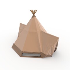 3d Render Glamping Luxury Tent © SR 3D VISUAL