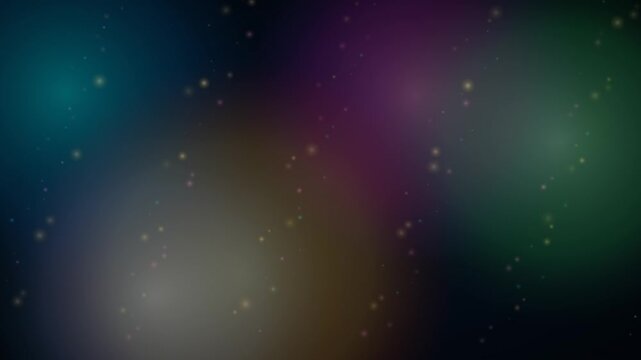 Dynamic Bokeh Particles Flying And Twinkling On A Gradient Background Loop