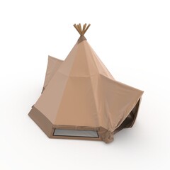 3d Render Glamping Luxury Tent © SR 3D VISUAL