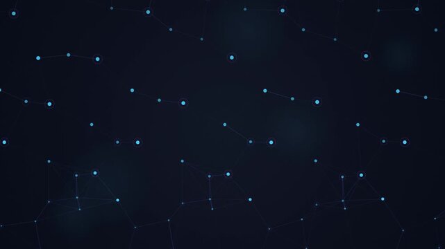 Connected Data Mesh Network with Flowing Digital Information Streams in Cloud Motion Graphic