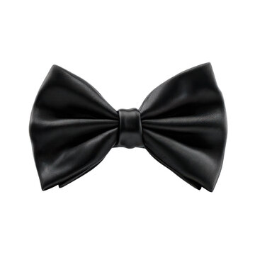 Black bowtie isolated on Transparent Background