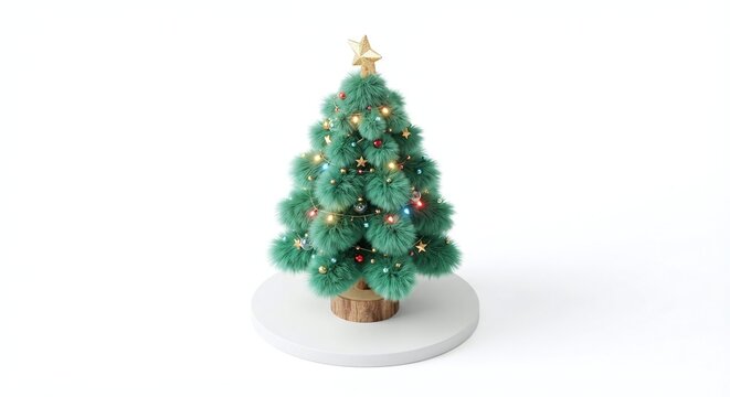 christmas, tree, decoration, xmas, christmas tree, holiday, celebration, fir, ball, star, winter, new, gift, year, green, pine, season, isolated, merry, present, ornament, new year, vector, gold, colo