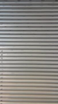 Metal roller shutter door background texture