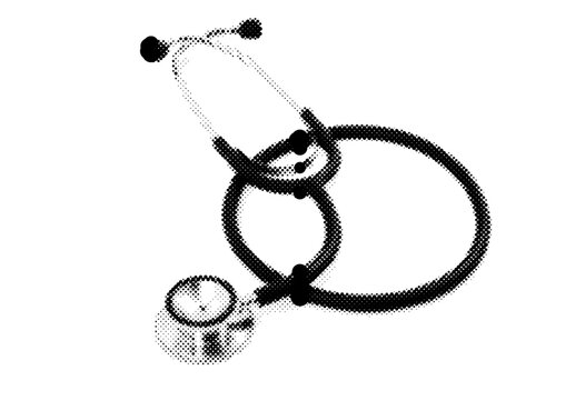 Medical stethoscope doctor healthcare in nurse heart clinic of hospital instrument equipment tool medicine checkup diagnosis health clinical