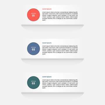 3-Step Business Infographic Template with Numbered Options