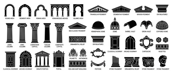 Collection of Architectural Elements and Ornaments © Kuning