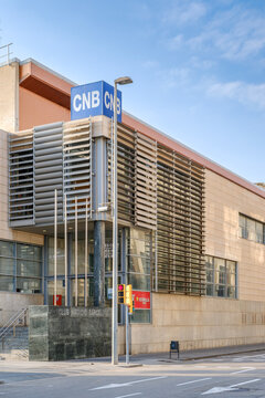 Club Natacio Barcelona Building Exterior and Sign, CNB Sports Club Facade, Barcelona
