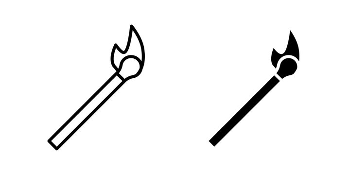 Matches icon line logos kit