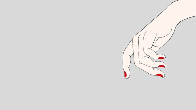 beautiful hand expression, hand illustration, 
Delicate line-art of a hand, fingertips in a Buddhist mudra-like prayer gesture, serene meditative atmosphere, imbued with the tranquility of a statue.