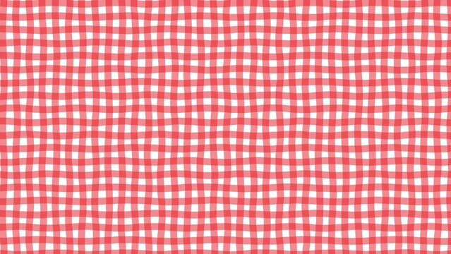 Colorful pixelated plaid pattern with pink and brown hues