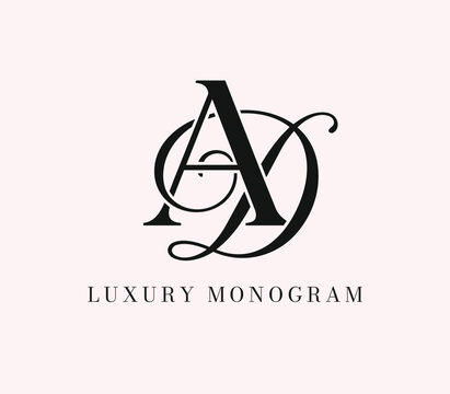 Luxury AD Feminine Monogram Logo
