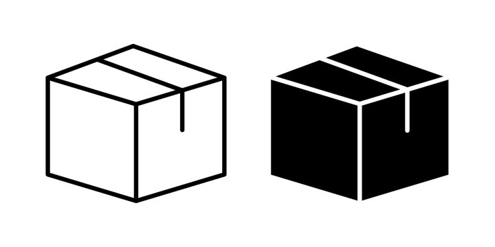 Courier box icon simple symbols bundle