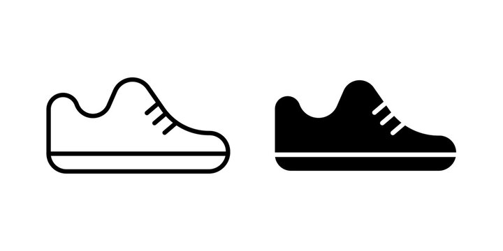 Shoes icon simple symbols bundle