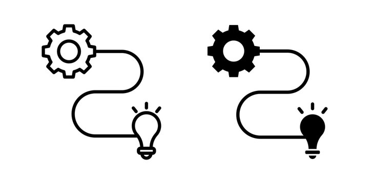 Implementation icon simple symbols bundle