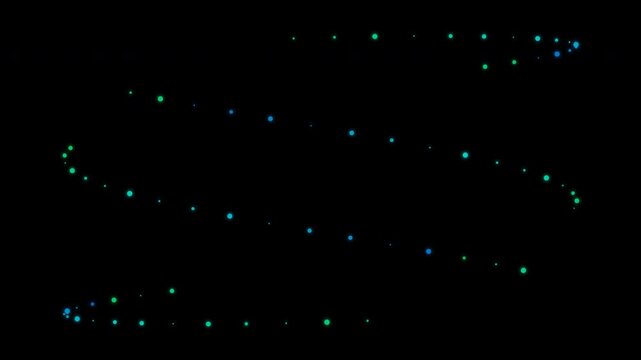 Bioluminescent cloud spores swirling in a spiral pattern with transparent background