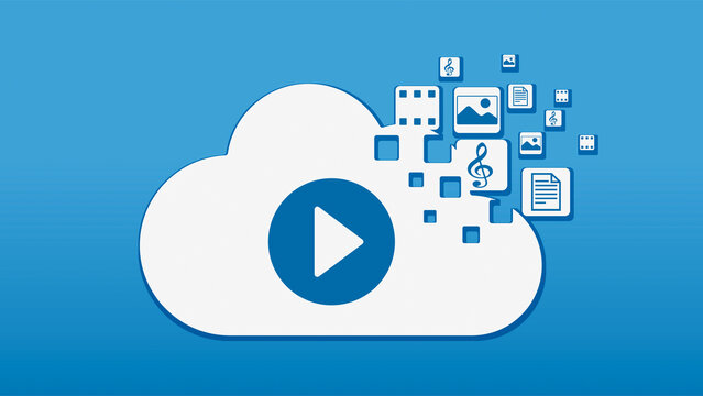 Cloud-Speicher und digitalen Medien