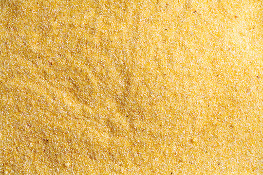 Maize semolina, close-up