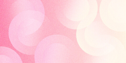 Fototapeta premium Abstract pastel colorful pink and yellow gradations. Circle effect style geometric abstract background simple