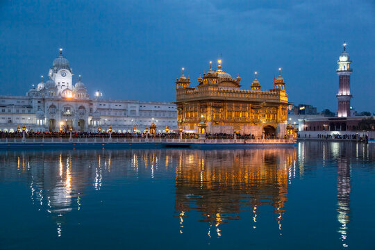 India, Punjab, Amritsar, View of Golden Temple