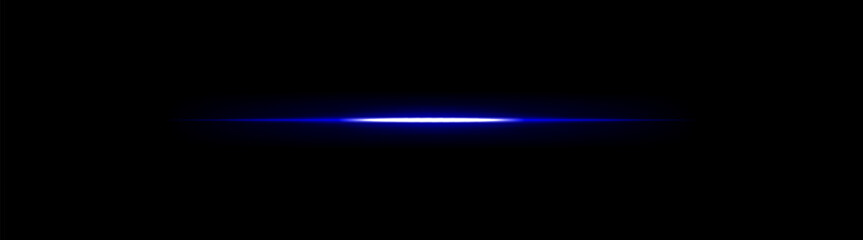Fototapeta premium Abstract light flare set icon. Thin horizontal luminous line centered across dark background, soft radiant glow creating warm style illumination with smooth diffused lighting transition.