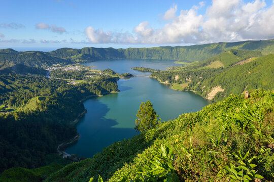 Portugal, Azores, Sao Miguel, Caldera Sete Cidades