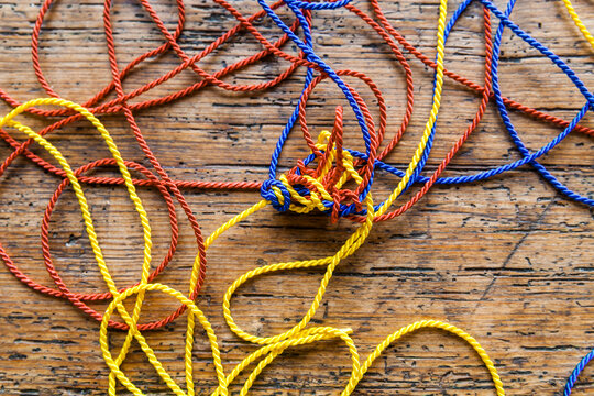 Tangled strings