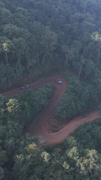 Vertical Aerial View of Forest Hills in Lambasingi, Andhra Pradesh, India