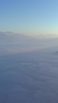 Vertical Aerial View of Lambasingi Viewpoint, Andhra Pradesh, India