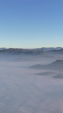 Vertical Aerial View of Lambasingi Viewpoint, Andhra Pradesh, India