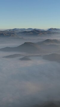 Vertical Aerial View of Lambasingi Viewpoint, Andhra Pradesh, India