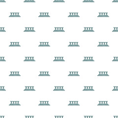 Fototapeta premium Repeating balustrade design forming a decorative architectural pattern on a white background