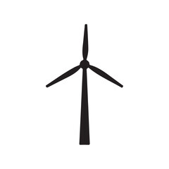 windmill icon template vector illustration. Wind turbine icon. © Taufikur