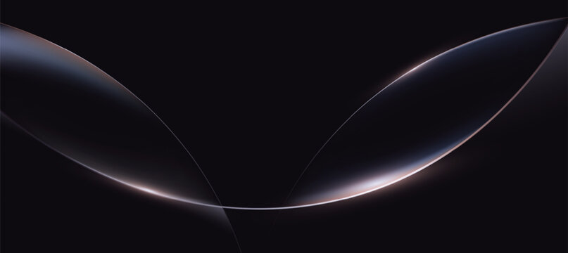 Elegant Dark Silk Wave Abstract Background