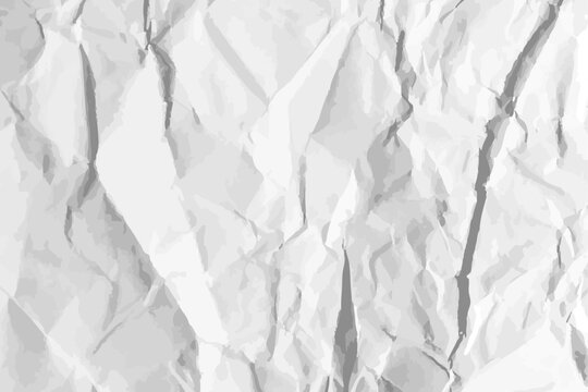 White clean crumpled paper