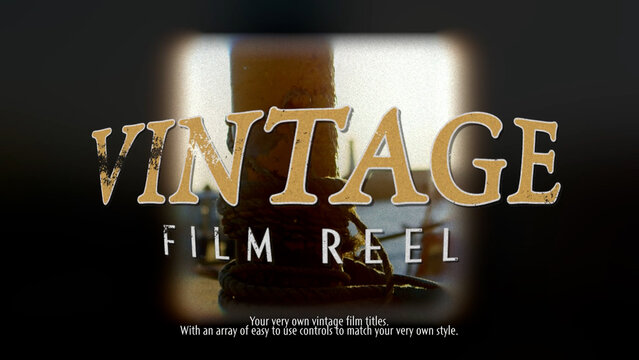 Vintage Film Reel Titles
